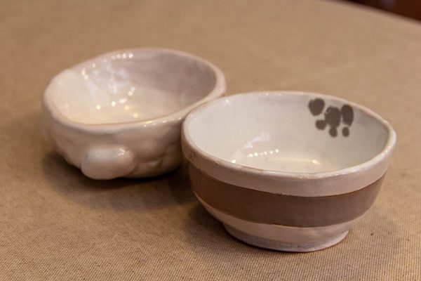 Ciotola ceramica righe